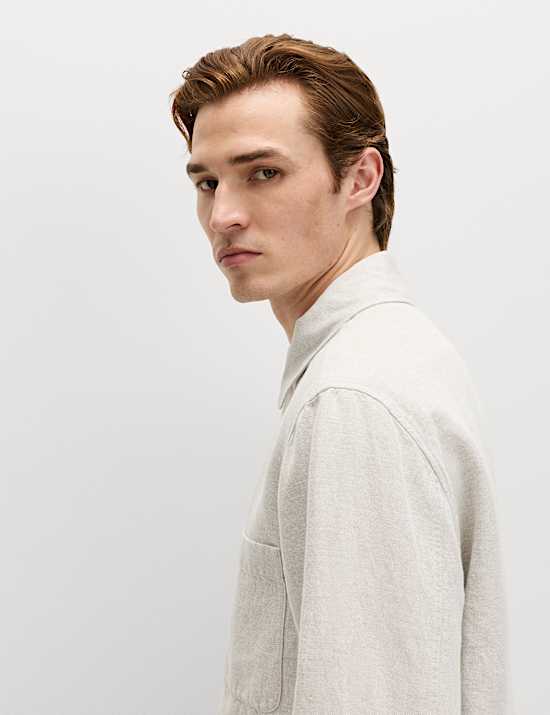 Linen Rich Overshirt