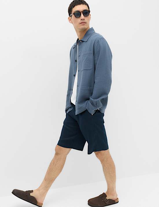 Pure Cotton Double Cloth Overshirt