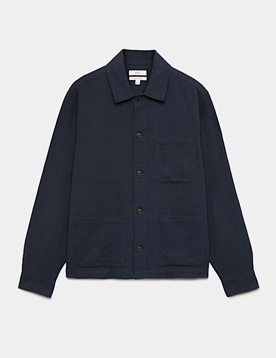 Pure Cotton Double Cloth Overshirt