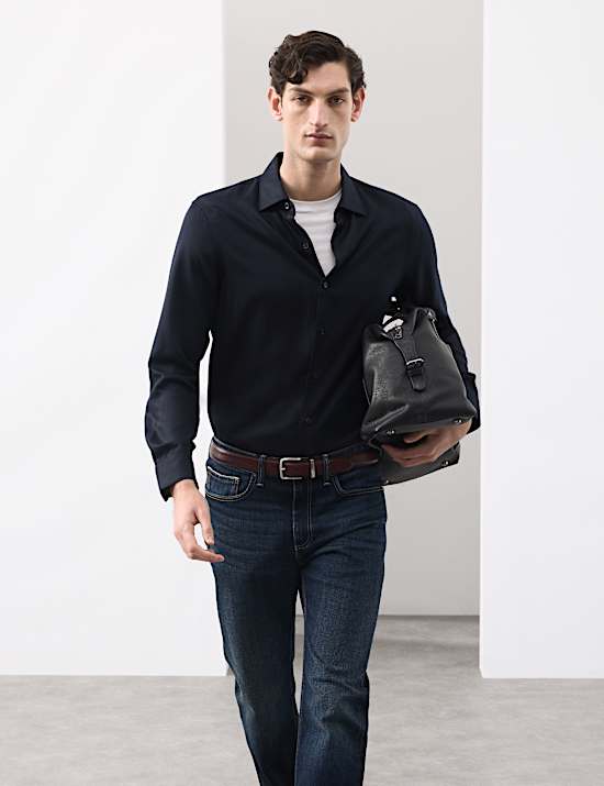 Regular Fit Easy Iron Long Sleeve Shirt