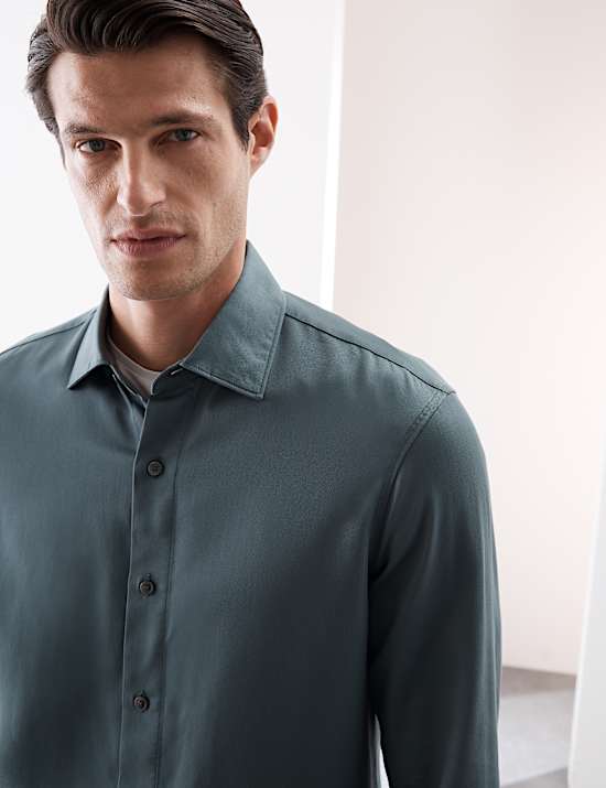 Regular Fit Easy Iron Long Sleeve Shirt