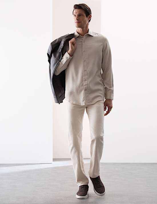 Regular Fit Easy Iron Long Sleeve Shirt