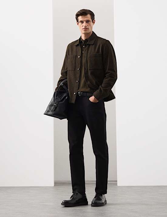 Pure Cotton Puppytooth Overshirt