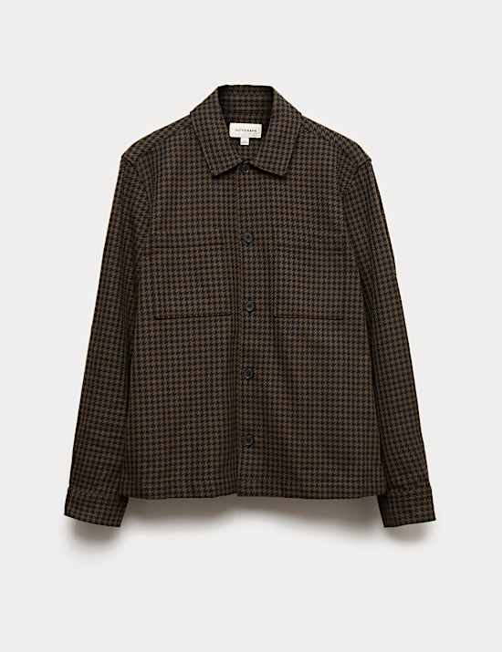 Pure Cotton Puppytooth Overshirt