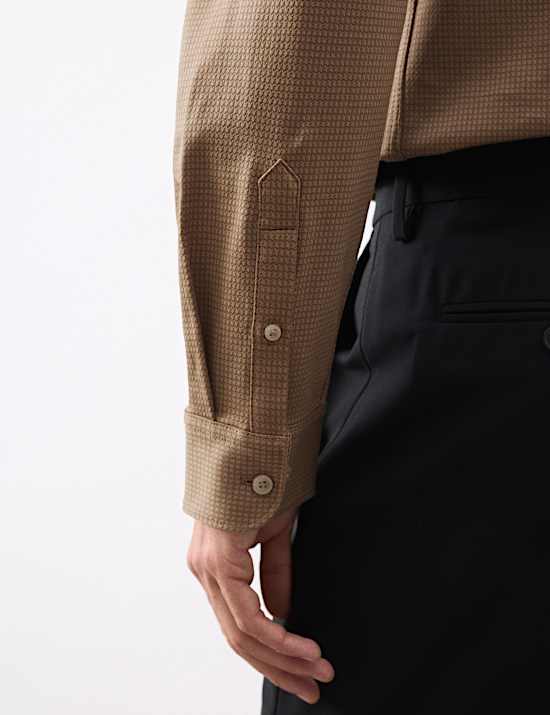 Regular Fit Easy Iron Pure Cotton Jersey Shirt