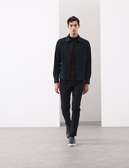 Regular Fit Stretch Overshirt