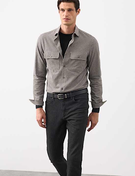 Easy Iron Cotton Rich Check Shirt