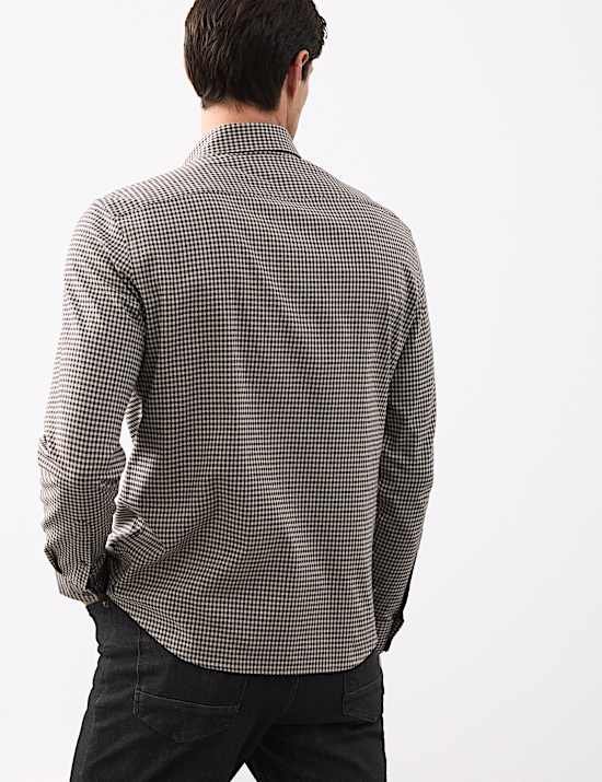 Easy Iron Cotton Rich Check Shirt