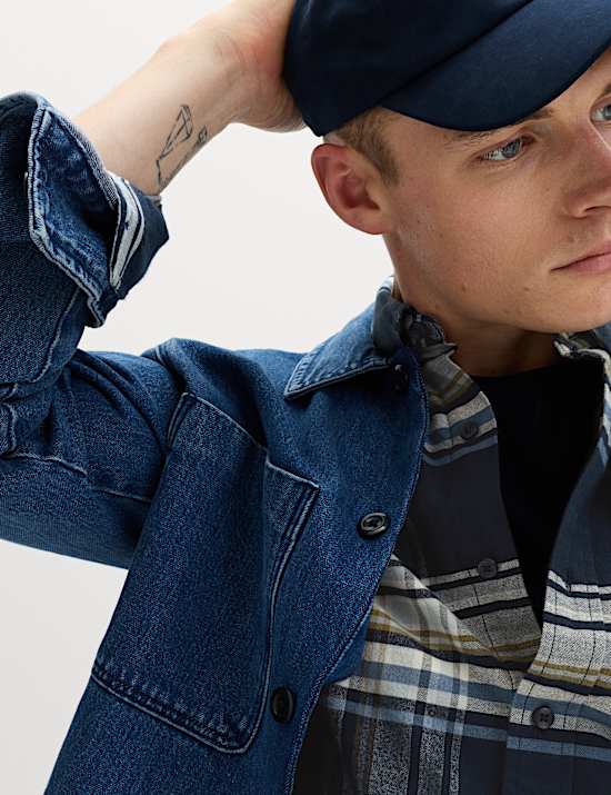 Cotton Rich Check Oxford Shirt