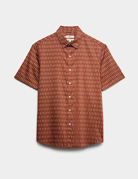 Pure Cotton Textured Shirt