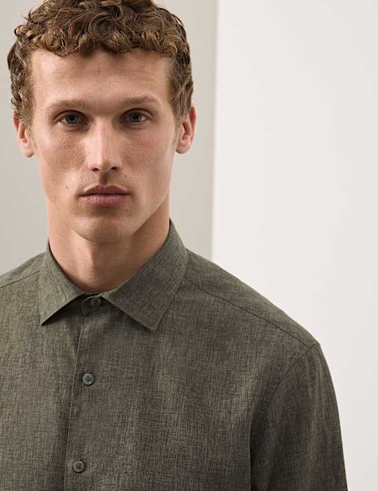 Easy Iron Linen Rich Performance Shirt