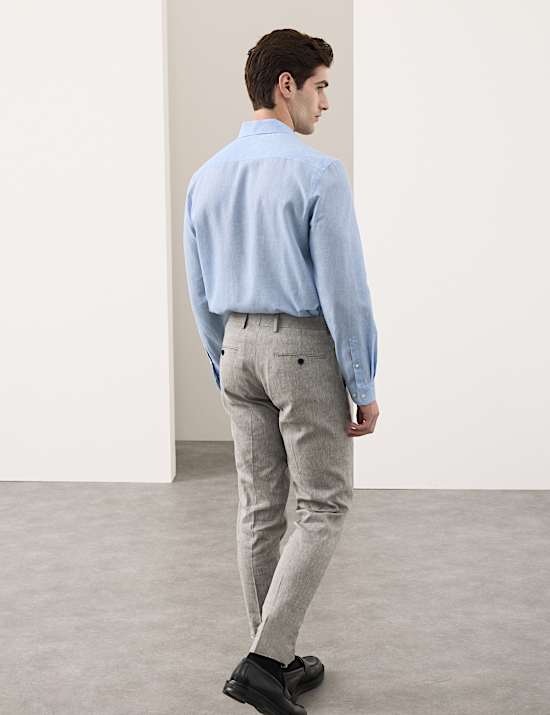 Chemise Performance en lin, repassage facile