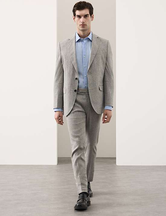 Chemise Performance en lin, repassage facile