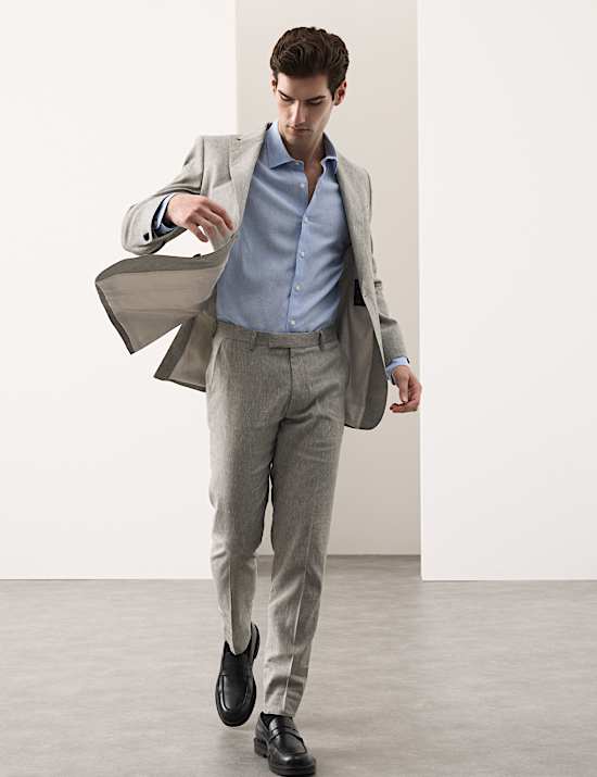 Chemise Performance en lin, repassage facile