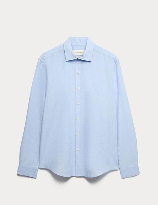 Chemise Performance en lin, repassage facile