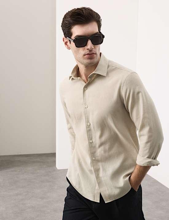 Easy Iron Linen Rich Performance Shirt