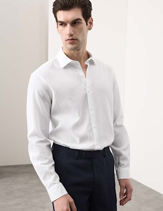Easy Iron Linen Rich Performance Shirt