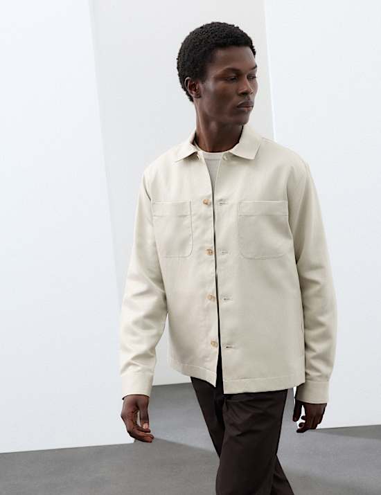 Jaket Kemeja Paduan Linen