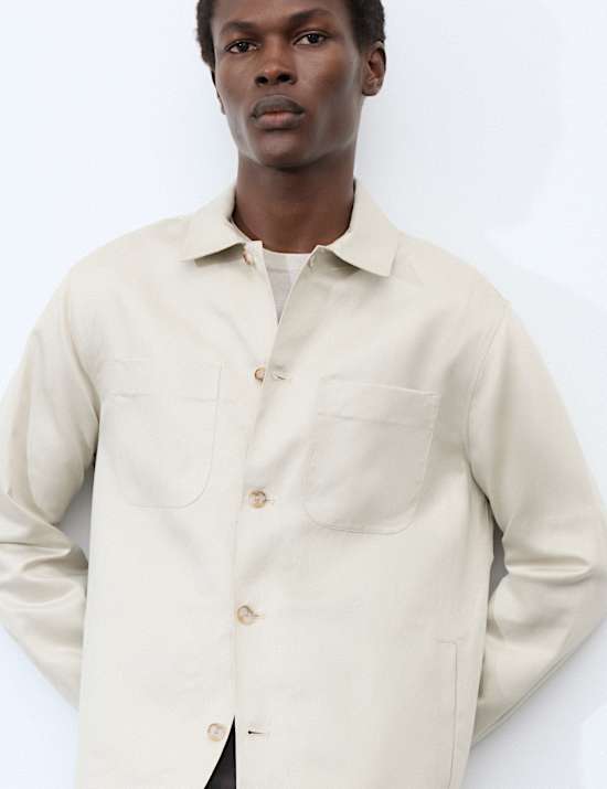 Jaket Kemeja Paduan Linen