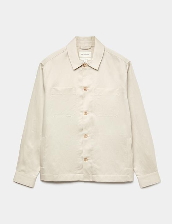 Jaket Kemeja Paduan Linen