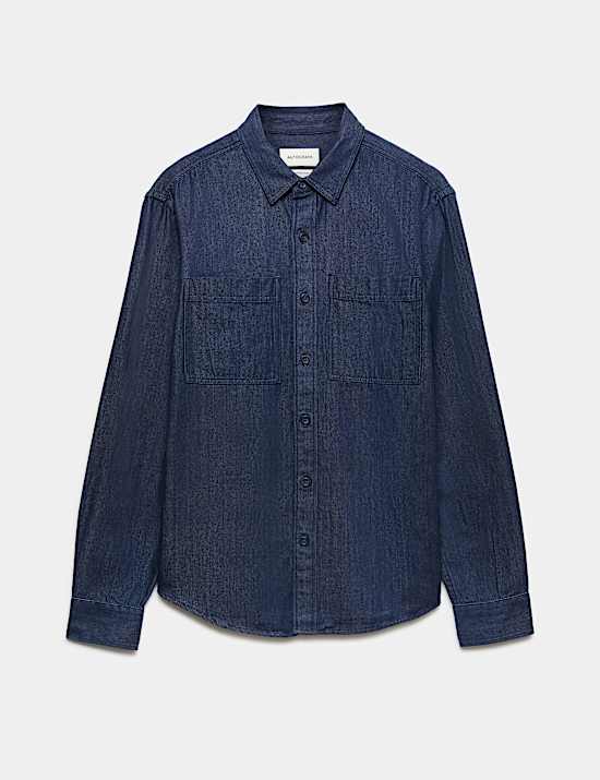 Cotton Rich Denim Shirt