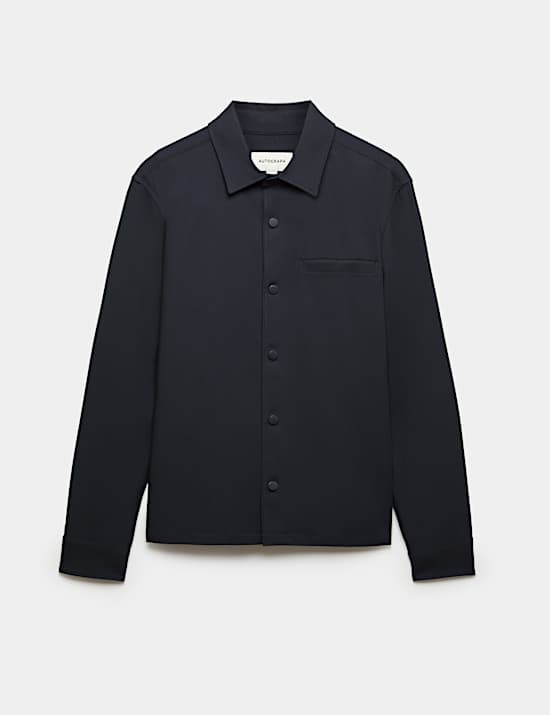 Regular Fit Stretch Twill Overshirt