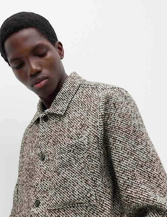 Textured Regular Fit Overshirt