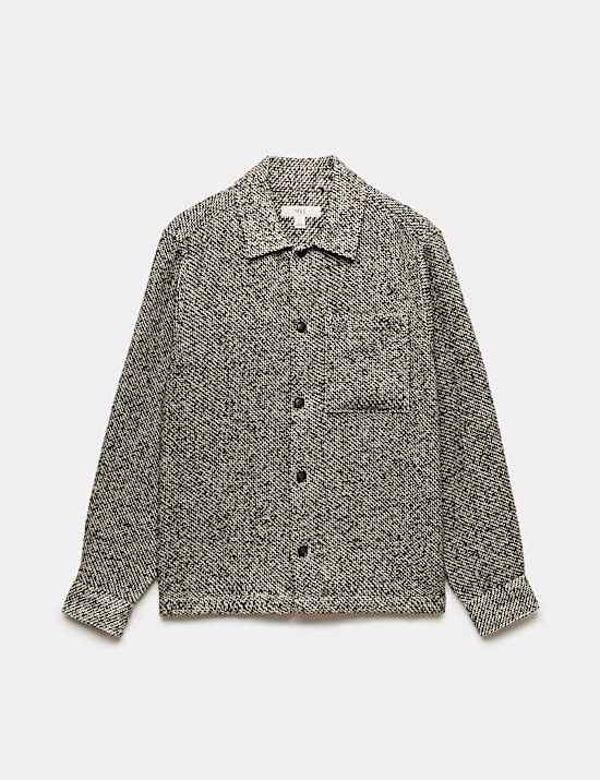 Textured Regular Fit Overshirt