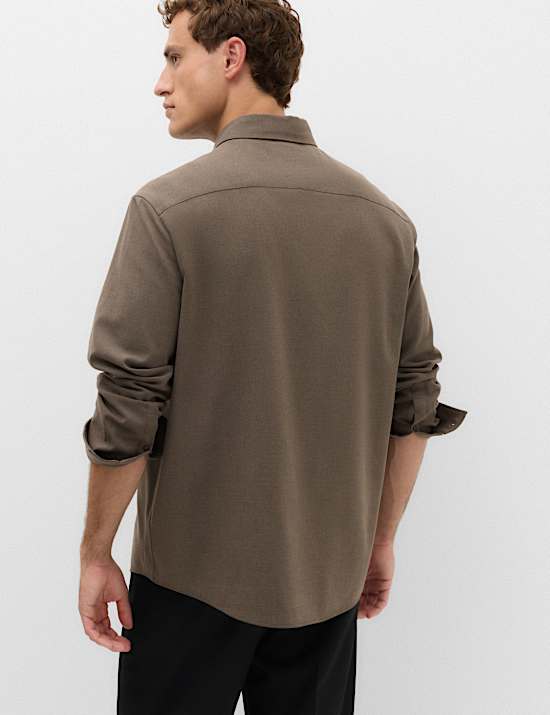 Regular Fit Flannel Overshirt