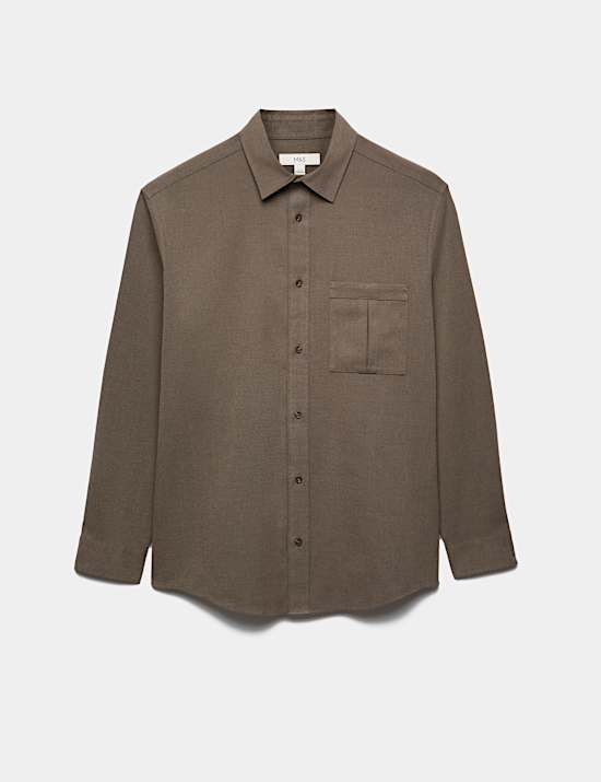Regular Fit Flannel Overshirt