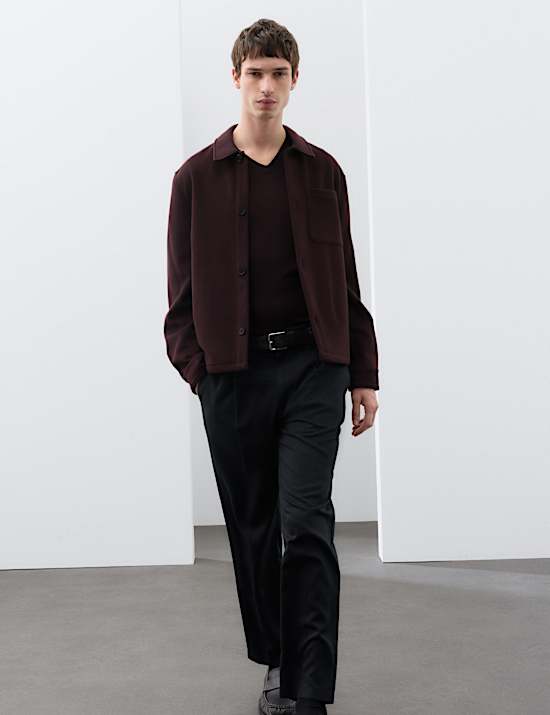 Regular Fit Wool Rich Overshirt