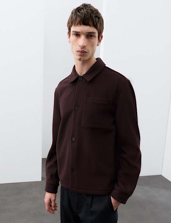 Regular Fit Wool Rich Overshirt