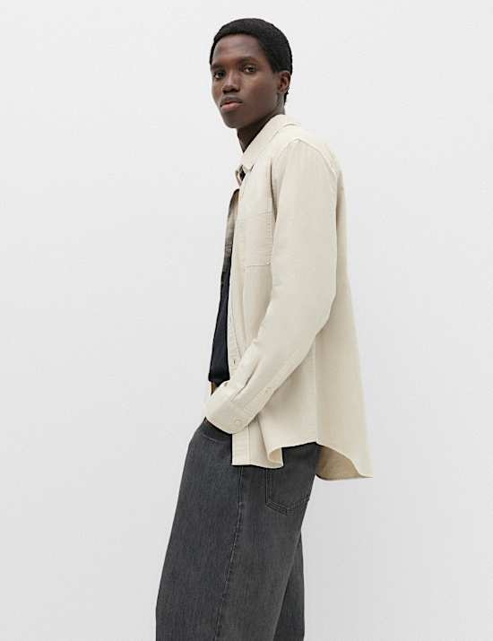 Pure Cotton Garment Dye Oxford Shirt