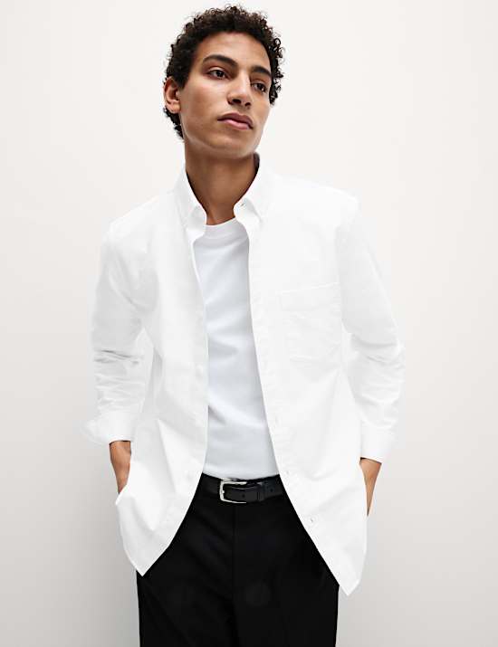 Πουκάμισο Oxford Ultimate με στενή εφαρμογή από 100% βαμβάκι