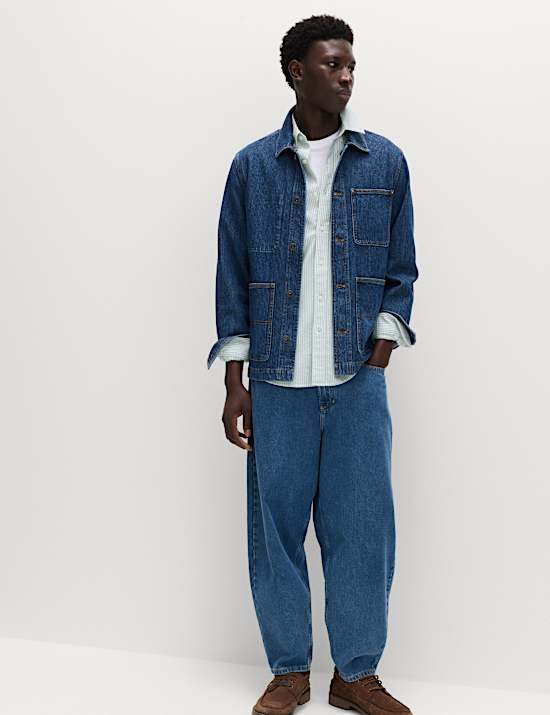 Najlepsza koszula oxford w paski 100% bawełny