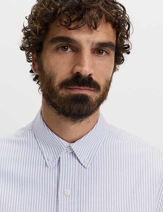 Ριγέ πουκάμισο Oxford Ultimate από 100% βαμβάκι