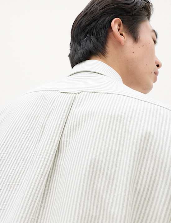 Regular Fit Pure Cotton Striped Shirt