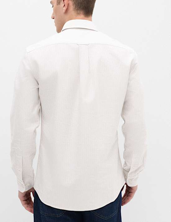 Ultimate Pure Cotton Striped Oxford Shirt
