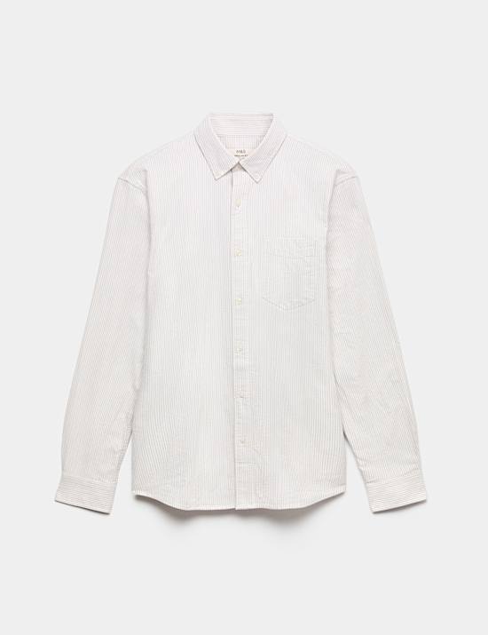 Ultimate Pure Cotton Striped Oxford Shirt