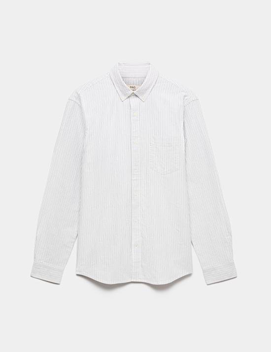 Regular Fit Pure Cotton Striped Shirt