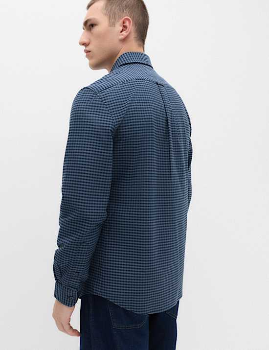 Camisa Oxford de cuadros 100 % algod&oacute;n Ultimate
