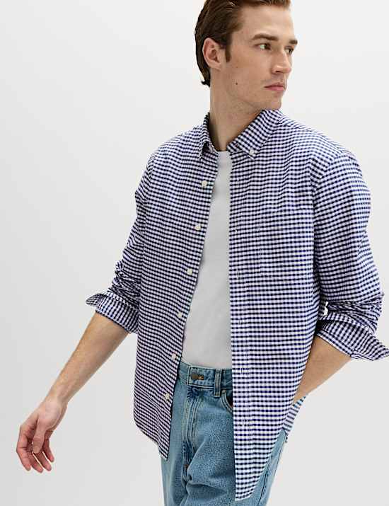 Ultimate Pure Cotton Check Oxford Shirt