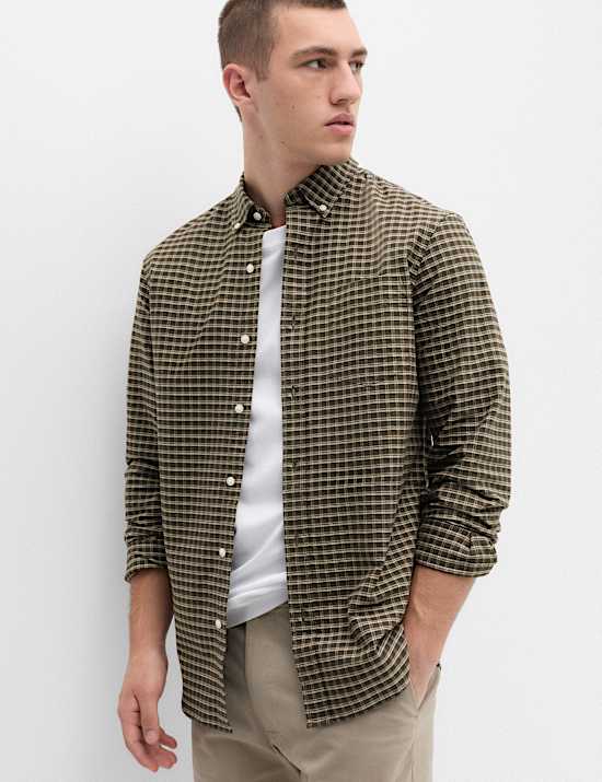 Ultimate Pure Cotton Check Oxford Shirt