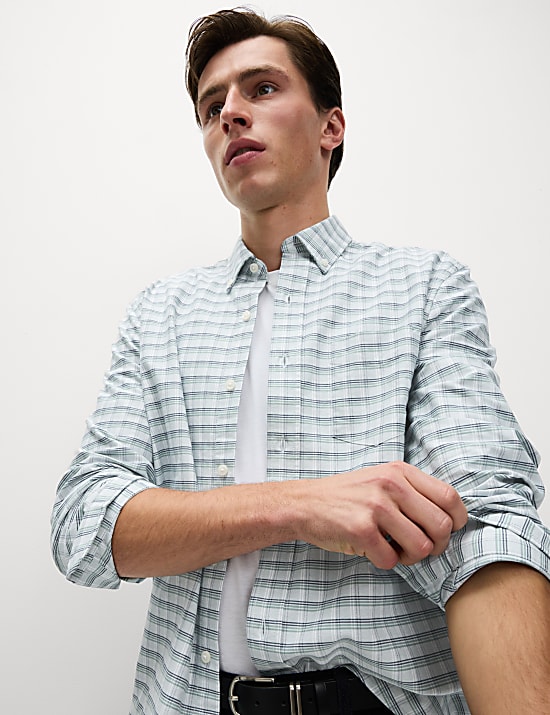 Ultimate Pure Cotton Check Oxford Shirt