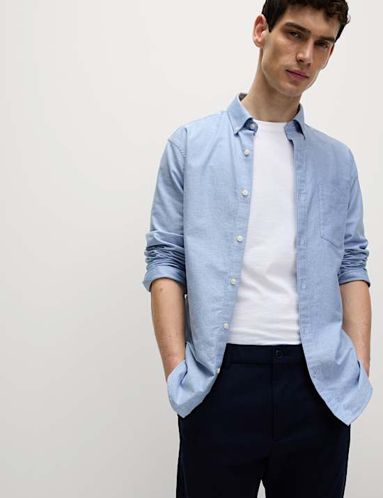 Ultimate 2pk Regular Fit Pure Cotton Oxford Shirts