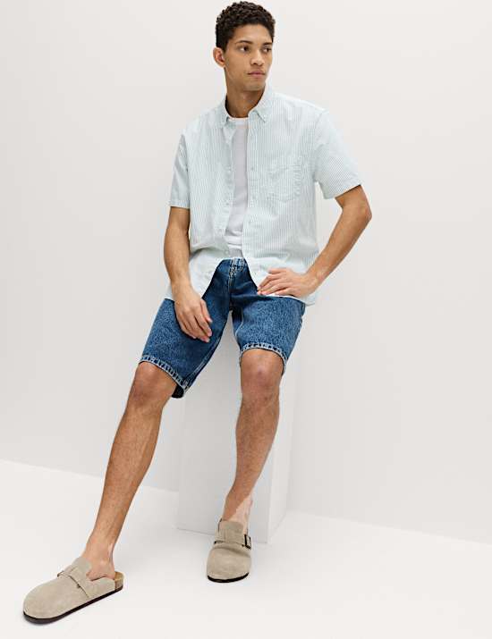 Ultimate Pure Cotton Striped Oxford Shirt