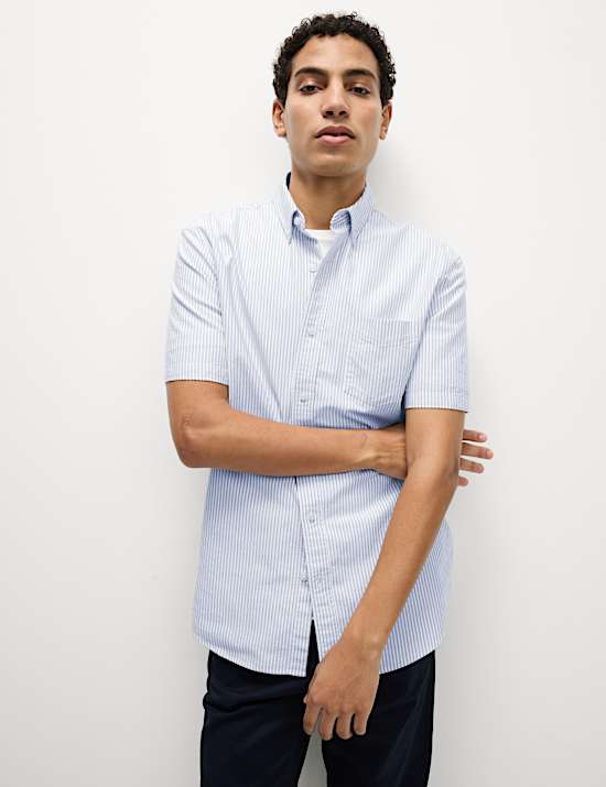 Ριγέ πουκάμισο Oxford Ultimate από 100% βαμβάκι