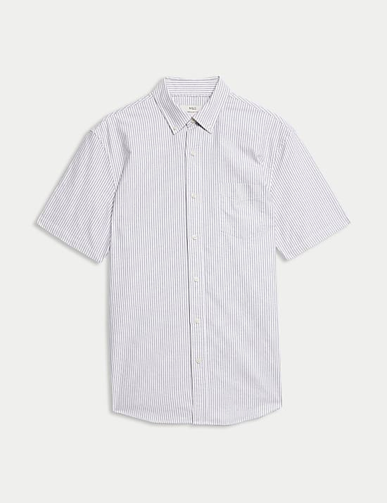 Ultimate Pure Cotton Striped Oxford Shirt