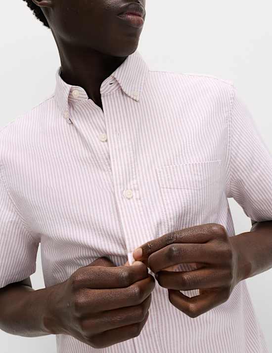 Ultimate Pure Cotton Striped Oxford Shirt