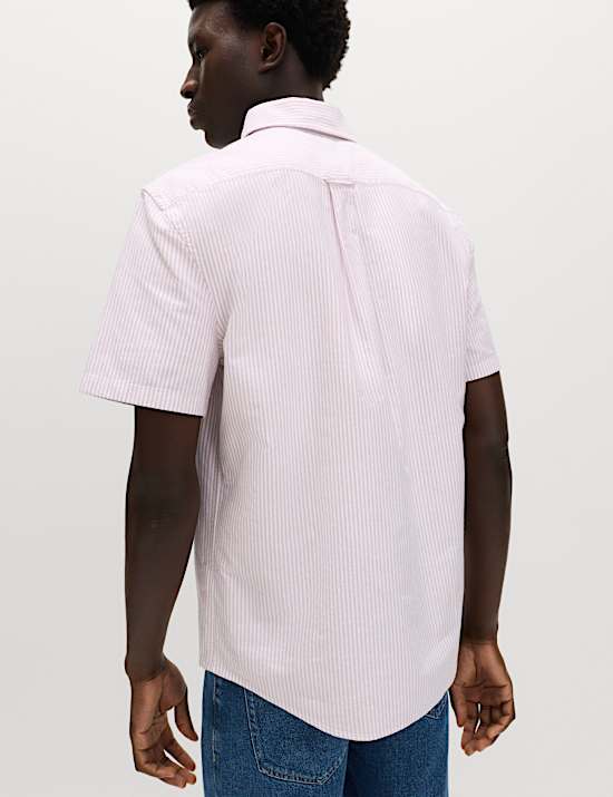 Ultimate Pure Cotton Striped Oxford Shirt